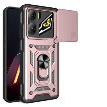 Imagem de Kukoufey Capa compatível com ZTE Nubia Neo3 5G, com capa de lente de câmera deslizante compatível com ZTE Nubia Neo 3 5G Z2464N capa rosa