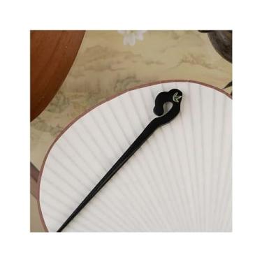 Imagem de Enfeite de cabelo, grampo de cabelo de madeira, grampo de cabelo simples, ornamento de estilo antigo chinês retrô grampos de garra para cabelo grosso (02)