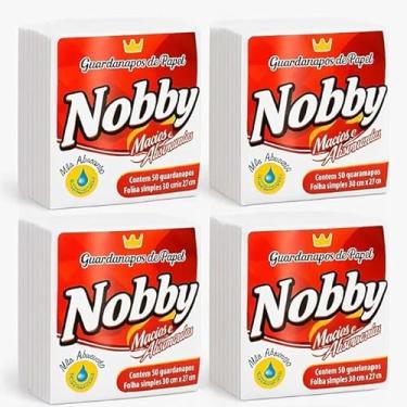 Imagem de Guardanapo de Papel Nobby Pequeno 200 Folhas Macio Higiênico e Absorvente