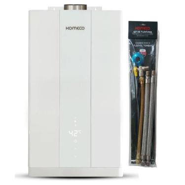 Imagem de Aquecedor De Água A Gás Komeco Ko 26 Wh Home 26 Litros Glp Com Kit Lig