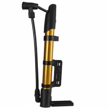 Imagem de Bomba de Ar Manual Portátil com Mangueira e Bicos – Alumínio e ABS, Leve, Compacta e Multiuso para Bola, Bicicleta, Moto, Colchão e Piscina – Enchimento Rápido e Fácil