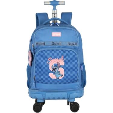 Imagem de Mochila com Rodinha, Luxcel, Stitch, Azul, G, 360º