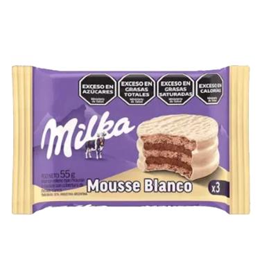 Imagem de BISCOITO MILKA ALFAJOR MOUSSE CHOCOLATE BRANCO TRIPLO 55G