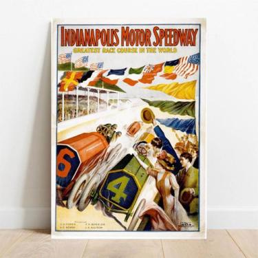 Imagem de Placa Decorativa Indianápolis - TaColado, 30x40cm