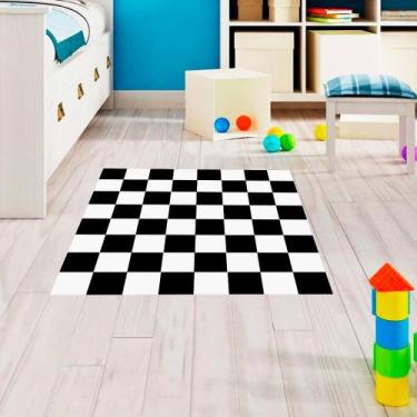 Imagem de Adesivo Destacável para Chão Infantil Xadrez - TaColado, 0,58 x 2,00m