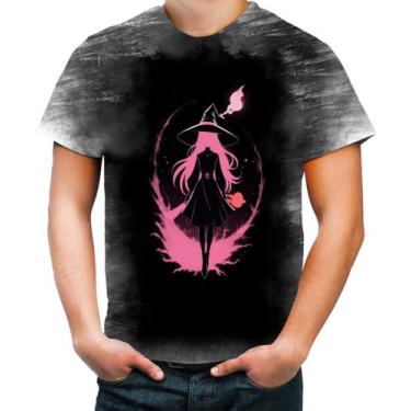 Imagem de Camiseta Desgaste Bruxa Halloween Rosa Festa 11 - Kasubeck Store, Baby