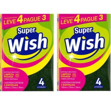 Imagem de Esponja Multiuso Super Wish - Leve 8 Pague 6 C/ Nfe