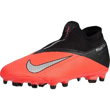 Imagem de Nike Tênis masculino de cano alto, Laser Crimson Metálico Prateado Preto, 3.5 Big Kid