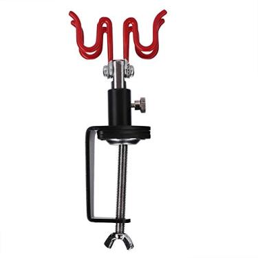Imagem de Suporte para aerógrafo,suporte universal para aerógrafo, comporta 2 braçadeiras para aerógrafos, para kit de pintura de montagem (18,5 x 7,6 cm)