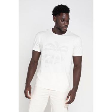 Imagem de Camiseta Masculina Malha Collection Estampa Folha Polo Wear Off White-Masculino