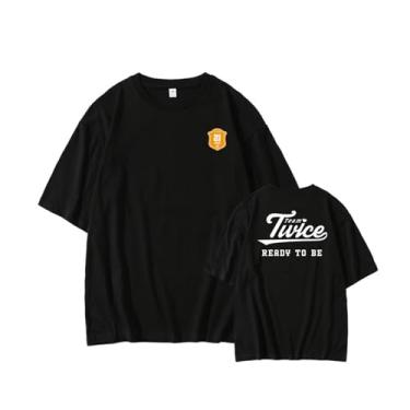 Imagem de Camiseta T-wice Concert Ready to Be K-pop Contton gola redonda manga curta estampada camisetas merch, Mina preta, G