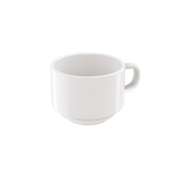 Imagem de Conjunto Xícaras 240ml E Pires De Chá Paola Em Porcelana Branca - Tramontina 96600137