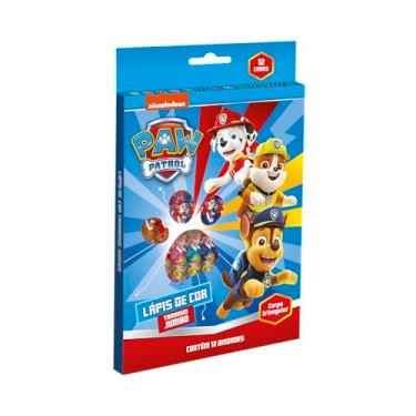 Imagem de Lapis Cor Jumbo Patrulha Canina 12 Cores - Tris