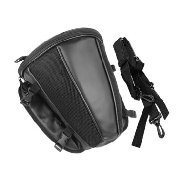 Imagem de QccHieUs Bolsa de Viagem Genérica para Motocicleta, Bolsa Traseira à Prova D'água, Preta, Bolsa Crossbody, Acessórios, Bolsa Traseira