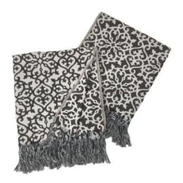 Imagem de Xale Manta para Sofá Poltrona Cama em Jacquard 1,40x1,60m Decorativa L