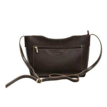 Imagem de Bolsa Feminina Média - cor cacau - Marca Couro Fino