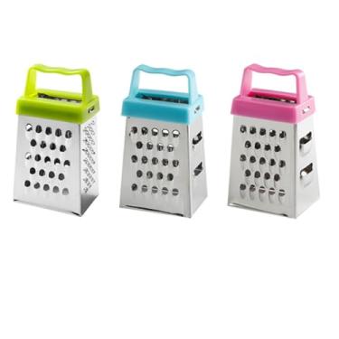 Imagem de AISIBO Mini Ralador de Queijo, 3Pcs Raladores de Caixa Pequenos de Aço Inoxidável, Ralador de Caixa Profissional para Fatiador de Queijo de Cozinha, Gengibre, Vegetal