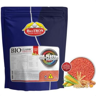 Imagem de Ração Extrusada Bio Classic Vermelha 1kg Biotron Alimento Para Aves e 