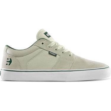 Imagem de Etnies Tênis de skate Barge LS – Design discreto, estrutura durável, conforto acolchoado, aderência superior e tênis versátil para patinação, BMX e uso urbano diário, Branco/verde/chiclete, 41