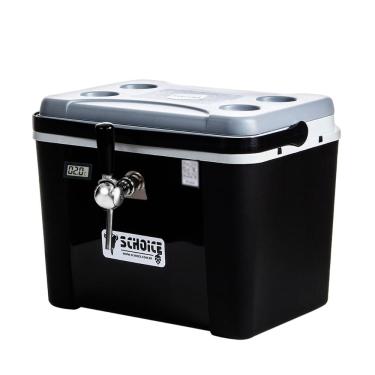 Imagem de Chopeira a gelo convencional Preto torneira belga com serpentina alumínio 1 via com Termômetro