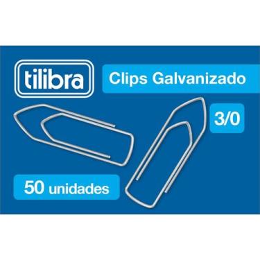 Imagem de Clips 3/0 Galvanizado 50 Unidades - Tilibra, Única, Único