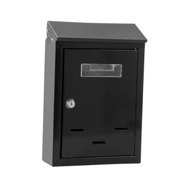 Imagem de Bothyi Caixa de correio de parede com sugestões de chave, design elegante, caixa de correio com trava para prédio de escritórios, casa ao ar livre