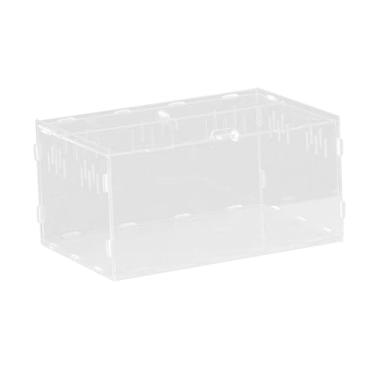 Imagem de ShengQuanHao Caixa de Alimentação para Répteis, Incubadora Respirável, Recipiente de Gaiola Flexível para Paisagismo, para Dragões Barbudos, 30x20x15cm