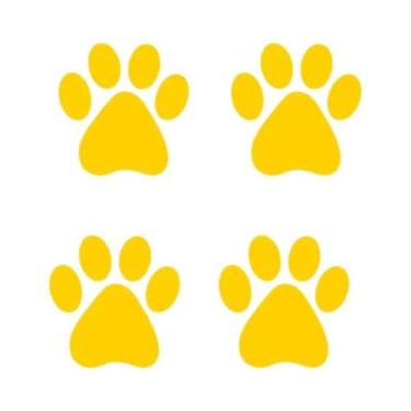 Imagem de Engraçado Bonito Cachorro Pata Adesivos De Carro 4pcs Decalque De Vini