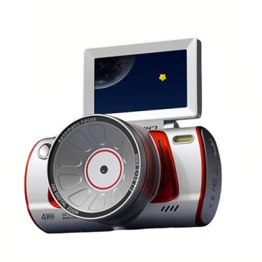 Imagem de Bewinner Câmeras Digitais 4K para Fotografia, Câmera de Wifi de 64MP Focal de Foco Automático, Zoom óptico de 18x e Tela de Flip de 3 '', Câmera de Vídeo de Viagem retrô para Selfie do (Prata)