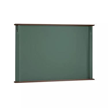 Imagem de Painel de TV para Sala 120cm Clássico 50506 Linz Móveis - Verde Musgo/Imbuia Glazer