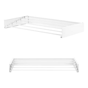 Imagem de Varal Mágico Parede Dobrável 80Cm Área De Serviço Banheiro