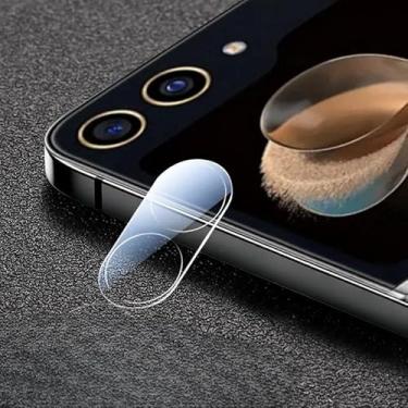 Imagem de Película protetora de câmera de vidro temperado com dureza 9H para Samsung Galaxy Z Flip 6 lente traseira HD transparente antiarranhões películas protetoras