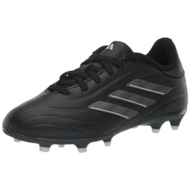 Imagem de adidas Tênis infantil unissex Copa Pure 2.0 League Firm Ground, Preto/Carbono/Cinza, 5 Big Kid