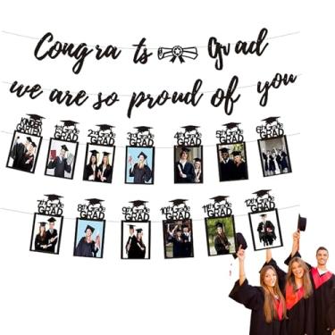 Imagem de Banner de imagem de formatura - Banner de fotos de parabéns, adereço de exibição de imagem de parabéns para faculdade, escolas primárias, universidades, festa