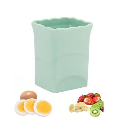 Imagem de bepisof 1 peça de cortador de morango, copo de fatiador de frutas, copo fatiador de morango, máquina de corte rápido de banana, pepino e ovo de uva, ferramenta de corte portátil de cozinha, cortador