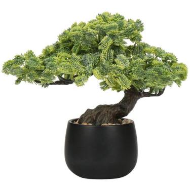 Imagem de Árbol Bonsái Artificial Briful 25cm Planta Artificial Verde