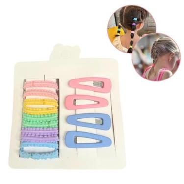 Imagem de Kit 10 Un Xuxinhas + 4 Un Presilhas Tic Tac Colorida Infantil - Kit Xu