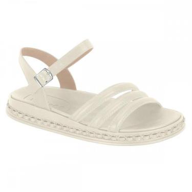 Imagem de Sandalia Moleca 5509306 Papete Feminino, Off white, 36