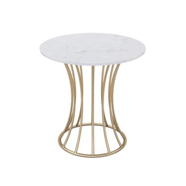 Imagem de Mesa de centro pequena mesa redonda para casa pequena mesa de café loja de chá de leite, cafeteria lazer varanda sofá mesa lateral adequada para casa, sala de jantar ou sala de estar mesas centrais