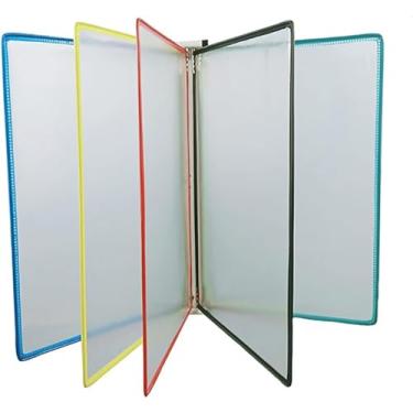 Imagem de Rack de exibição montado na parede, suporte magnético para flip, suporte de placa A4, organizador de revistas multicolorido, sistema de referência para uso em escritório, casa e sala de aula