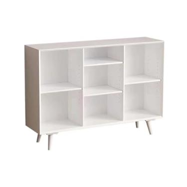 Imagem de Armário de arquivos, estante de sala de estar, armário de exibição de chão, estante de livros ilustrados, rack de armazenamento multifuncional, suporte de impressora simples e moderno, escritório em