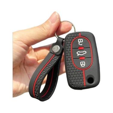 Imagem de Capa De Silicone Para Chave De Carro Audi, Organizador De Chaveiro Par