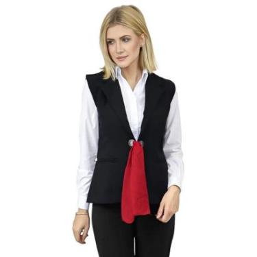 Imagem de Spencer Milano Vermelho com Ilhós e Lenço-Feminino