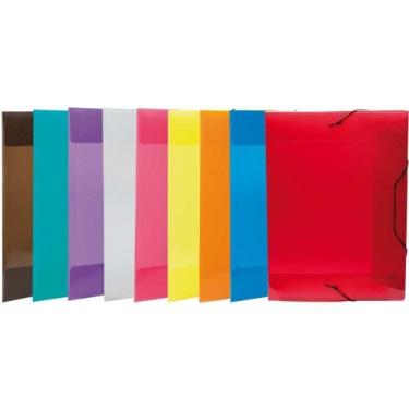 Imagem de Pasta Aba Elástica Plástica Oficio Topline Sortida 10un - Dello