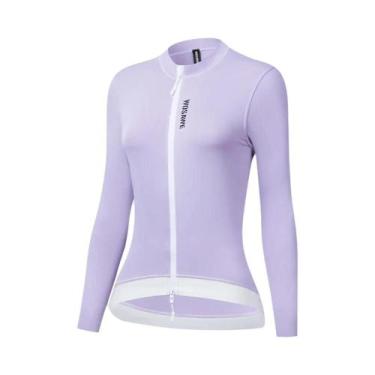 Imagem de Camisa De Ciclismo Feminina Slim Fit De Manga Longa Respirável Para Ve