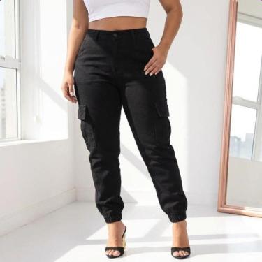 Imagem de Calça Cargo Jogger Feminina Conforto e Estilo Urbano - Congratulations