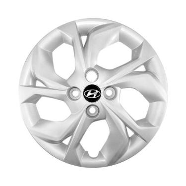 Imagem de Calota Aro 15 Novo Hyundai Hb20 2020 2021 2022 Prata - GFM