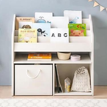 Imagem de Livreiro Com Baú Organizador Zulema 100% mdf - WoodCore