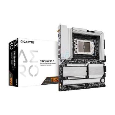 Imagem de Placa Mãe Gigabyte TRX50 AERO D WiFi 7 AMD sTR5 e-ATX DDR5 M.2