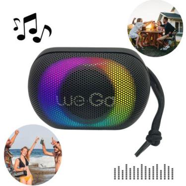 Imagem de Caixa de Som Bluetooth RGB Portátil We Go IPX5 - Tesla Store